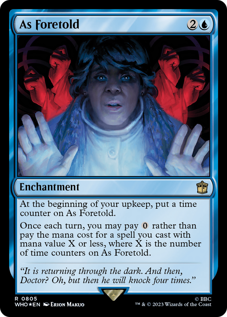 As Foretold (Surge Foil) [Doctor Who] | GrognardGamesBatavia