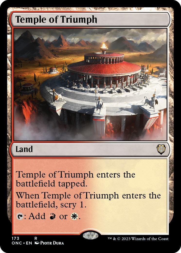 Temple of Triumph [Phyrexia: All Will Be One Commander] | GrognardGamesBatavia