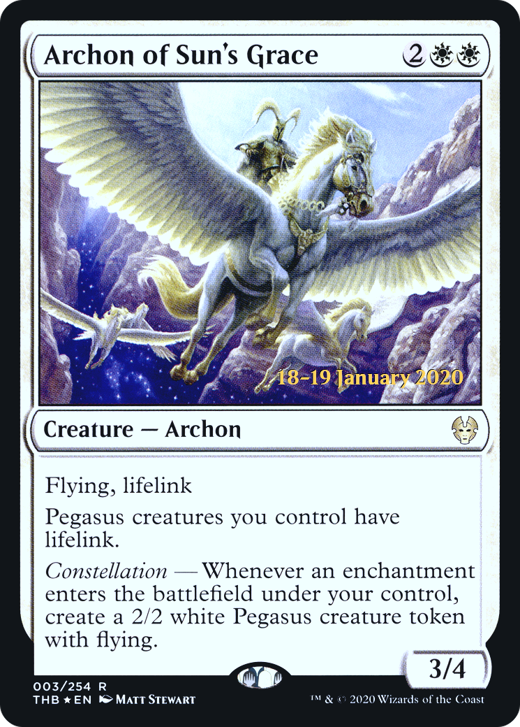 Archon of Sun's Grace [Theros Beyond Death Prerelease Promos] | GrognardGamesBatavia