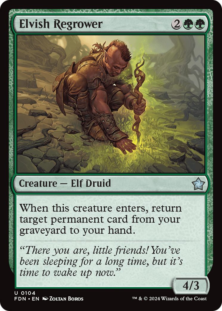 Elvish Regrower [Foundations] | GrognardGamesBatavia