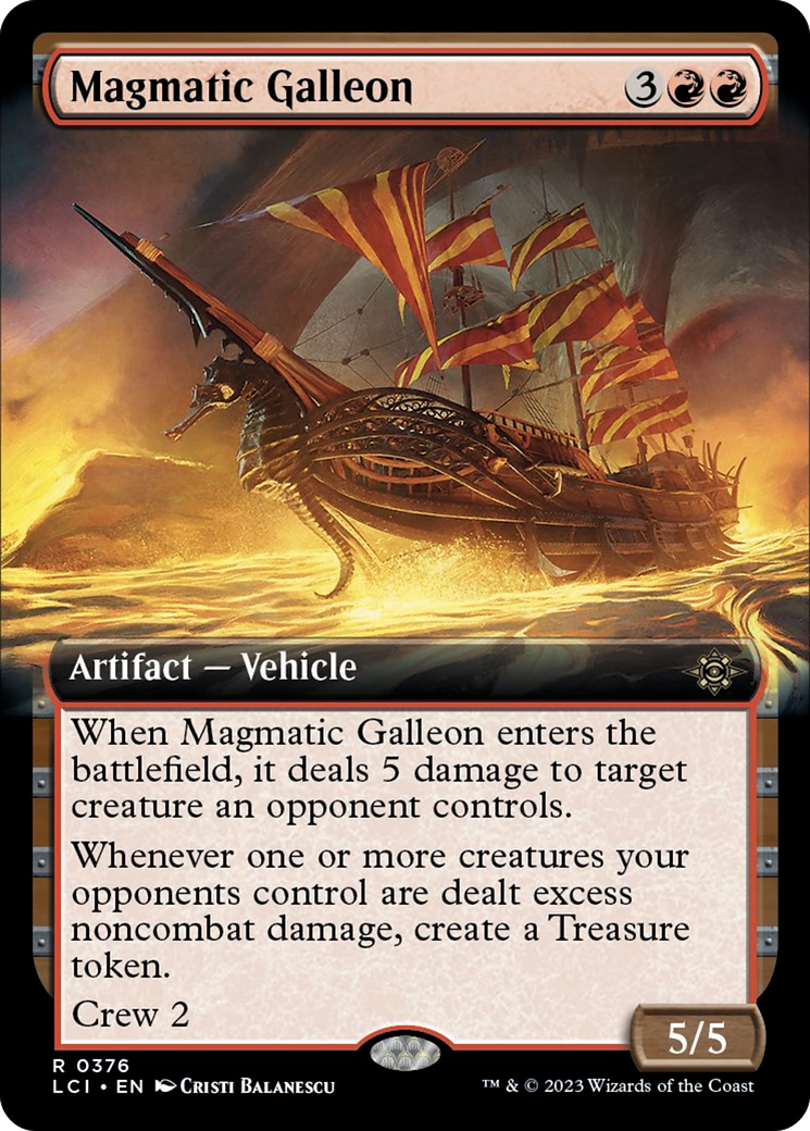 Magmatic Galleon (Extended Art) [The Lost Caverns of Ixalan] | GrognardGamesBatavia