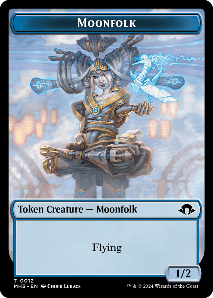 Moonfolk Token [Modern Horizons 3 Tokens] | GrognardGamesBatavia