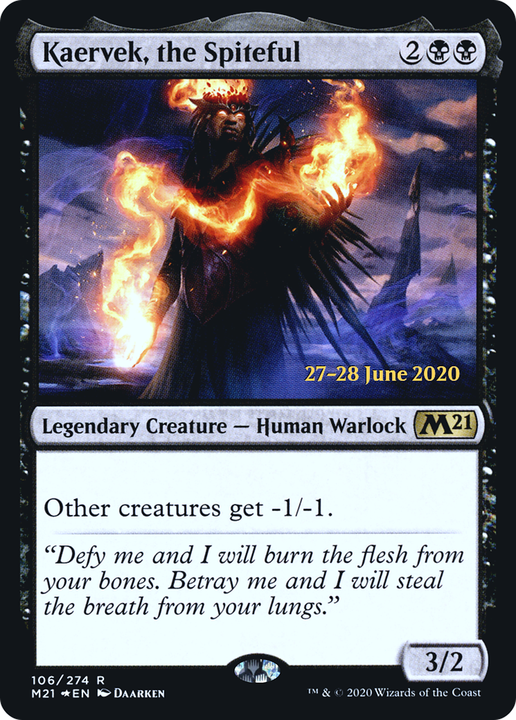 Kaervek, the Spiteful [Core Set 2021 Prerelease Promos] | GrognardGamesBatavia