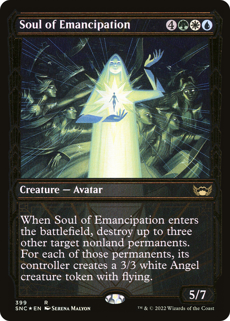 Soul of Emancipation (Showcase Golden Age Gilded Foil) [Streets of New Capenna] | GrognardGamesBatavia