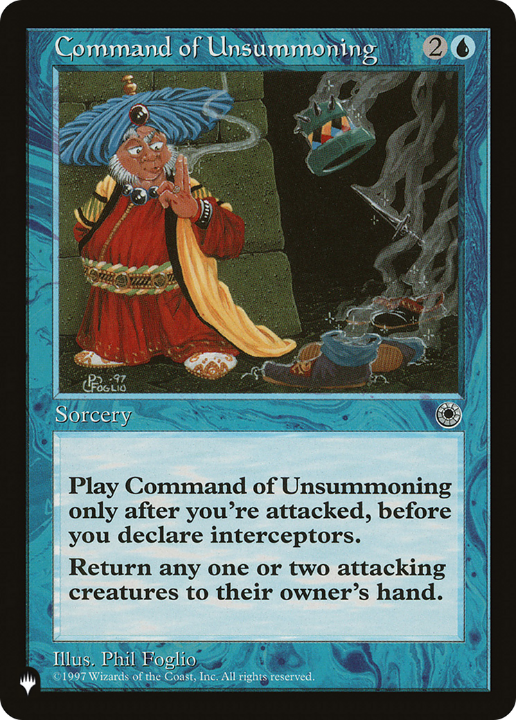 Command of Unsummoning [The List Reprints] | GrognardGamesBatavia