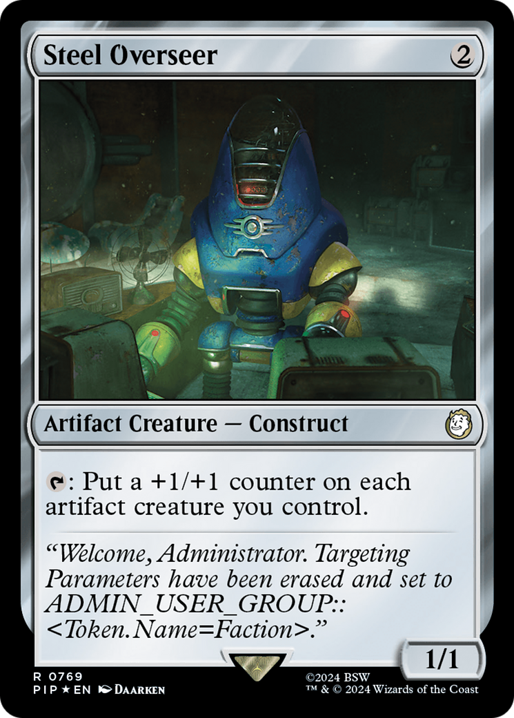 Steel Overseer (Surge Foil) [Fallout] | GrognardGamesBatavia