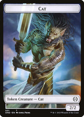 Phyrexian Goblin // Cat Double-Sided Token [Phyrexia: All Will Be One Tokens] | GrognardGamesBatavia