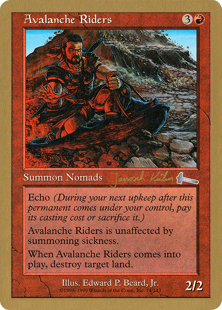 Avalanche Riders (Janosch Kuhn) [World Championship Decks 2000] | GrognardGamesBatavia