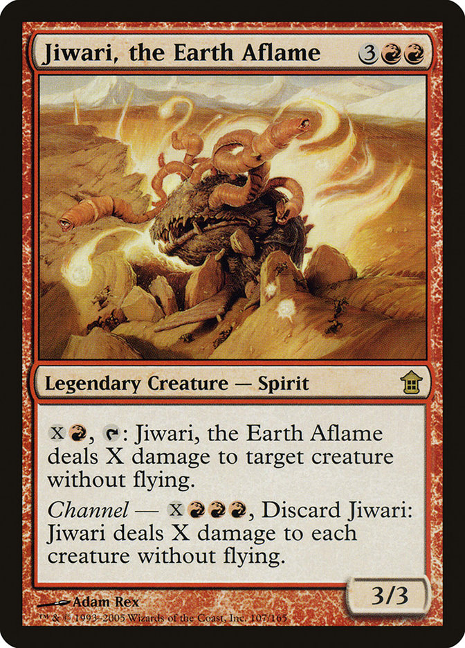 Jiwari, the Earth Aflame [Saviors of Kamigawa] | GrognardGamesBatavia