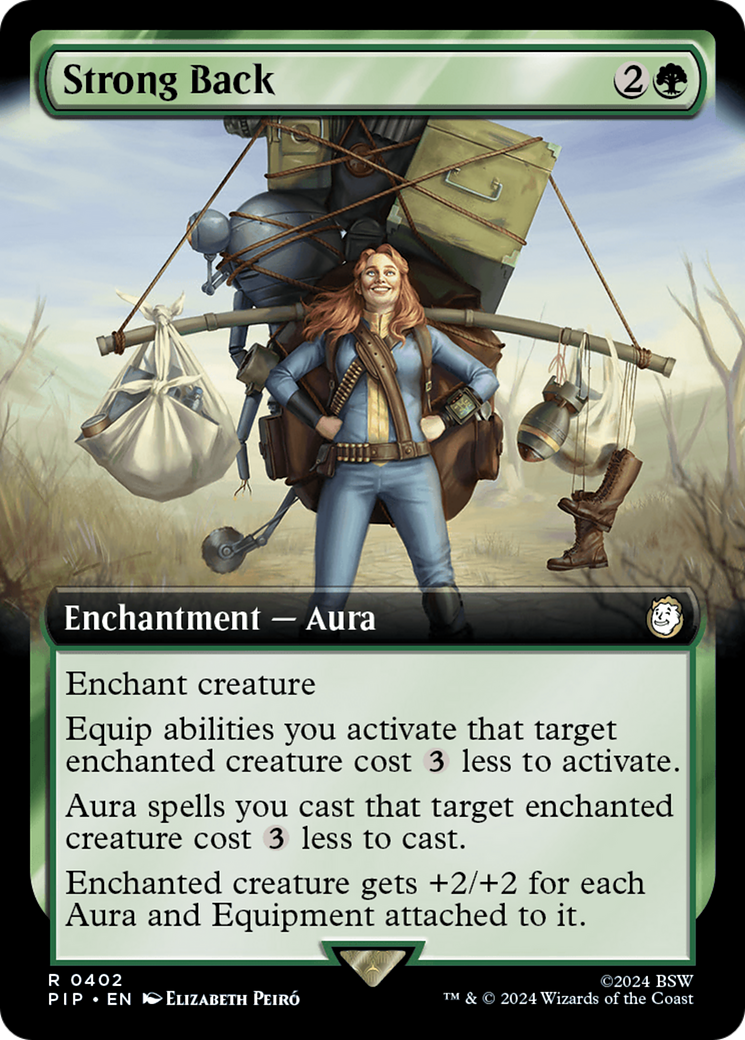 Strong Back (Extended Art) (Surge Foil) [Fallout] | GrognardGamesBatavia