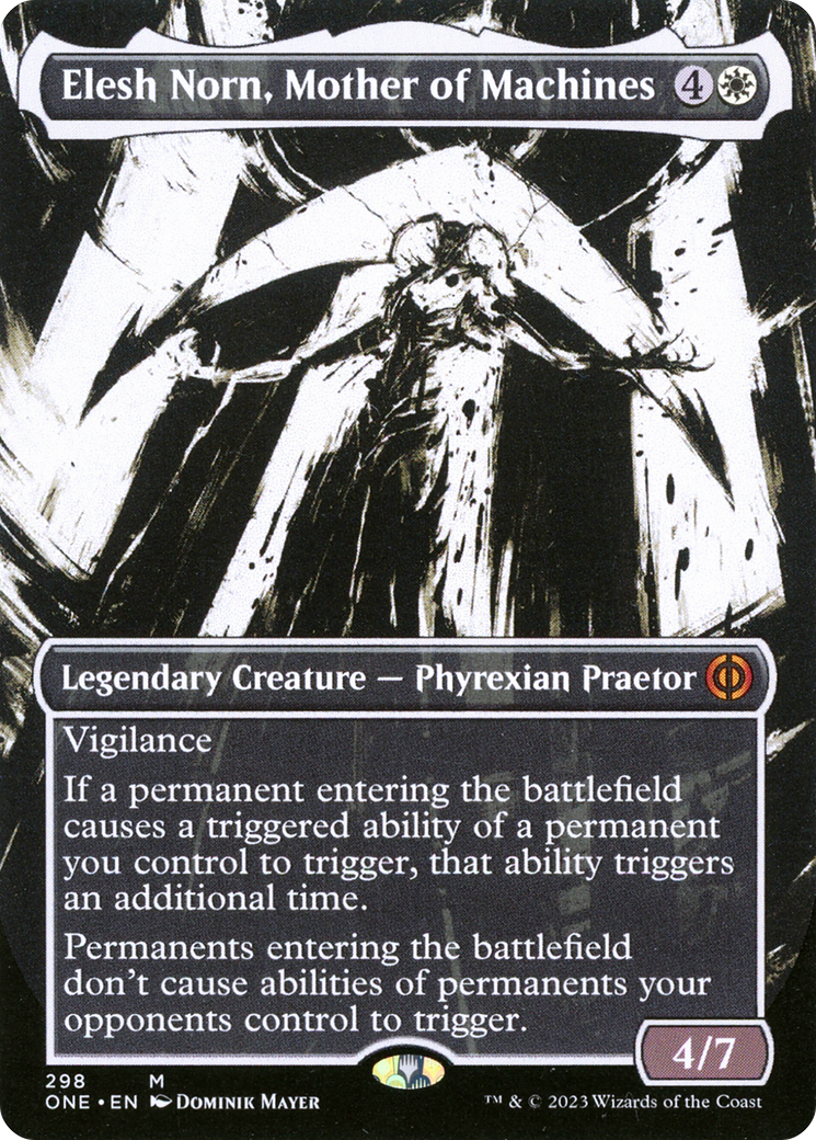 Elesh Norn, Mother of Machines (Borderless Ichor) [Phyrexia: All Will Be One] | GrognardGamesBatavia