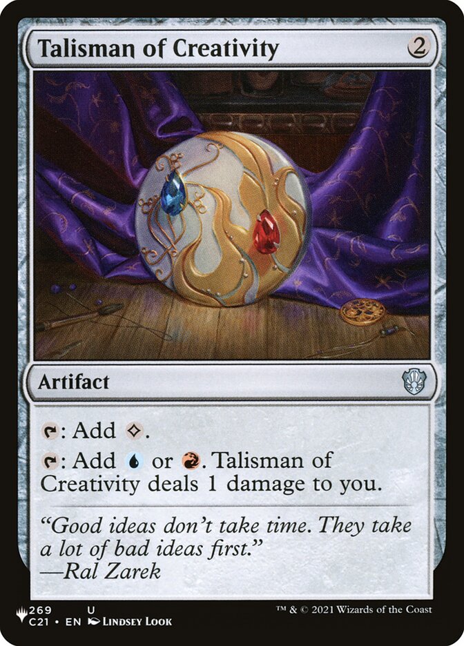 Talisman of Creativity [Secret Lair: Heads I Win, Tails You Lose] | GrognardGamesBatavia