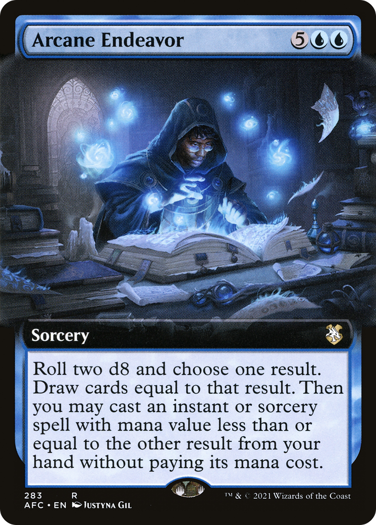 Arcane Endeavor (Extended Art) [Dungeons & Dragons: Adventures in the Forgotten Realms Commander] | GrognardGamesBatavia