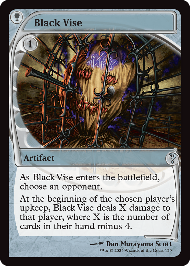 Black Vise (Future Sight) [Mystery Booster 2] | GrognardGamesBatavia