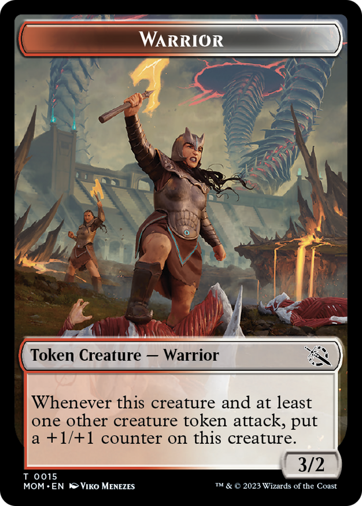 Warrior Token [March of the Machine Tokens] | GrognardGamesBatavia