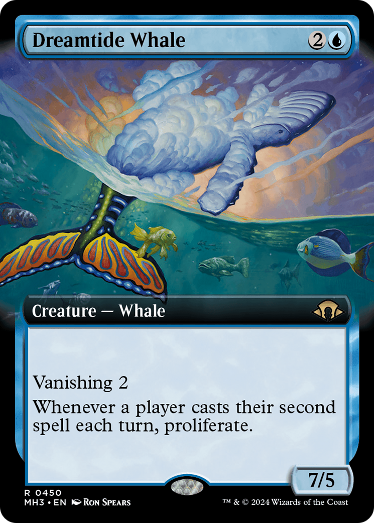 Dreamtide Whale (Extended Art) [Modern Horizons 3] | GrognardGamesBatavia