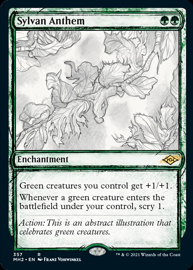 Sylvan Anthem (Sketch) [Modern Horizons 2] | GrognardGamesBatavia