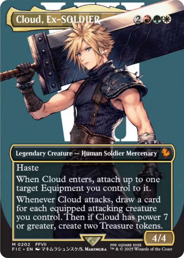 Cloud, Ex-SOLDIER (Borderless) [FINAL FANTASY Commander] | GrognardGamesBatavia