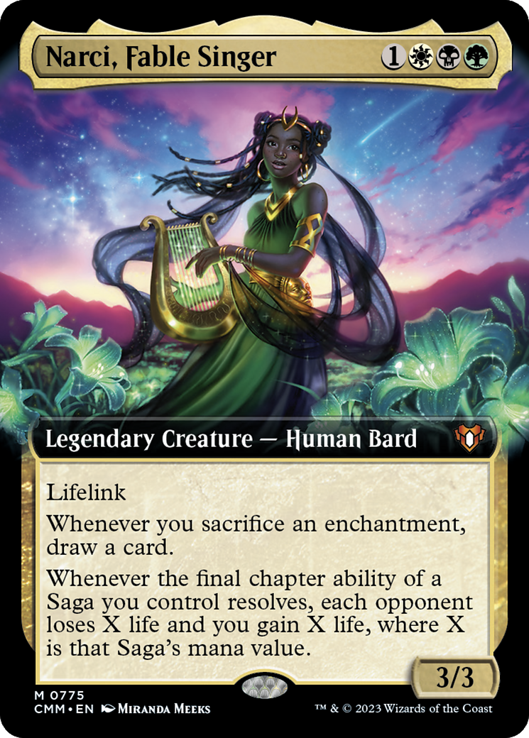 Narci, Fable Singer (Extended Art) [Commander Masters] | GrognardGamesBatavia