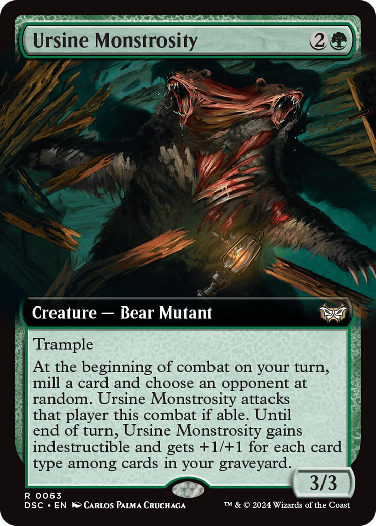 Ursine Monstrosity (Extended Art) [Duskmourn: House of Horror Commander] | GrognardGamesBatavia