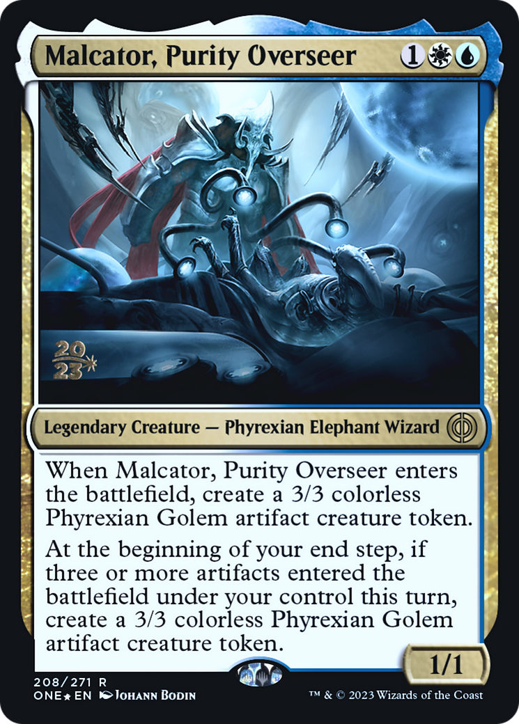 Malcator, Purity Overseer [Phyrexia: All Will Be One Prerelease Promos] | GrognardGamesBatavia