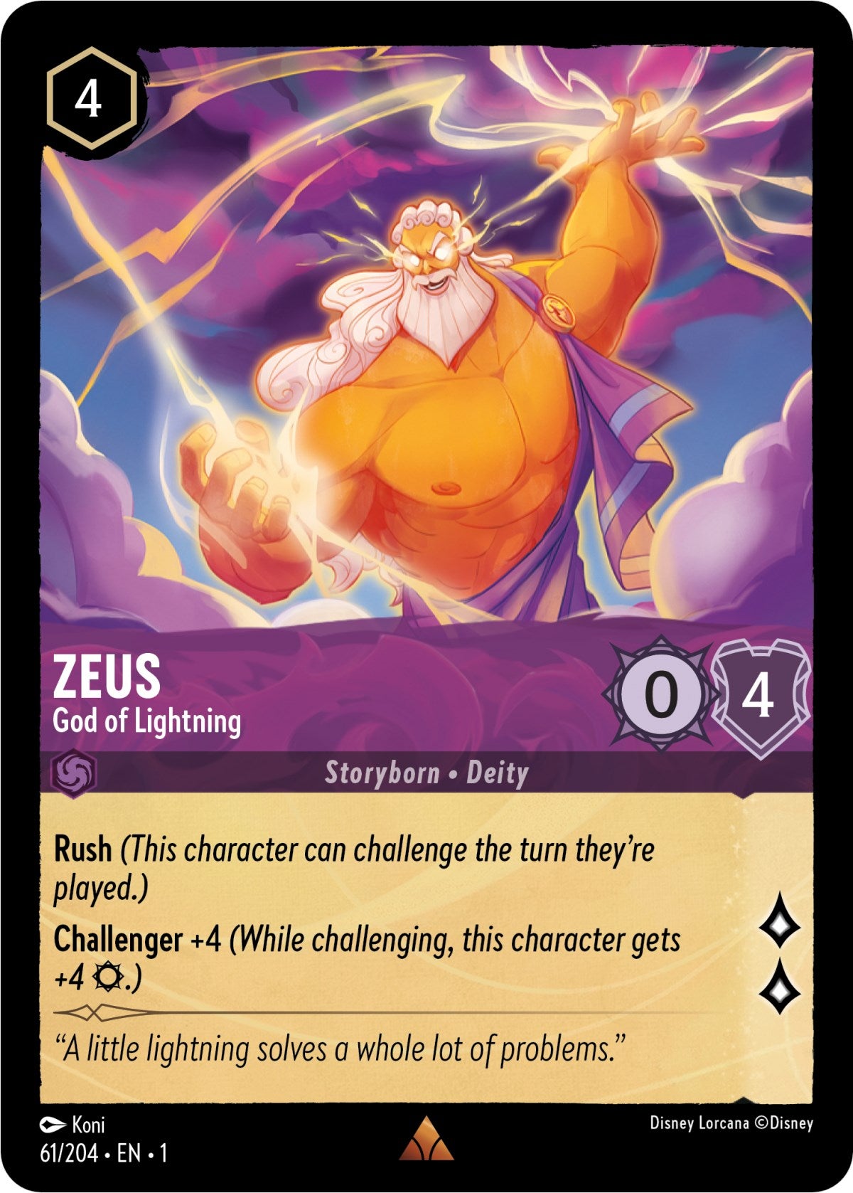 Zeus - God of Lightning (61/204) [The First Chapter] | GrognardGamesBatavia