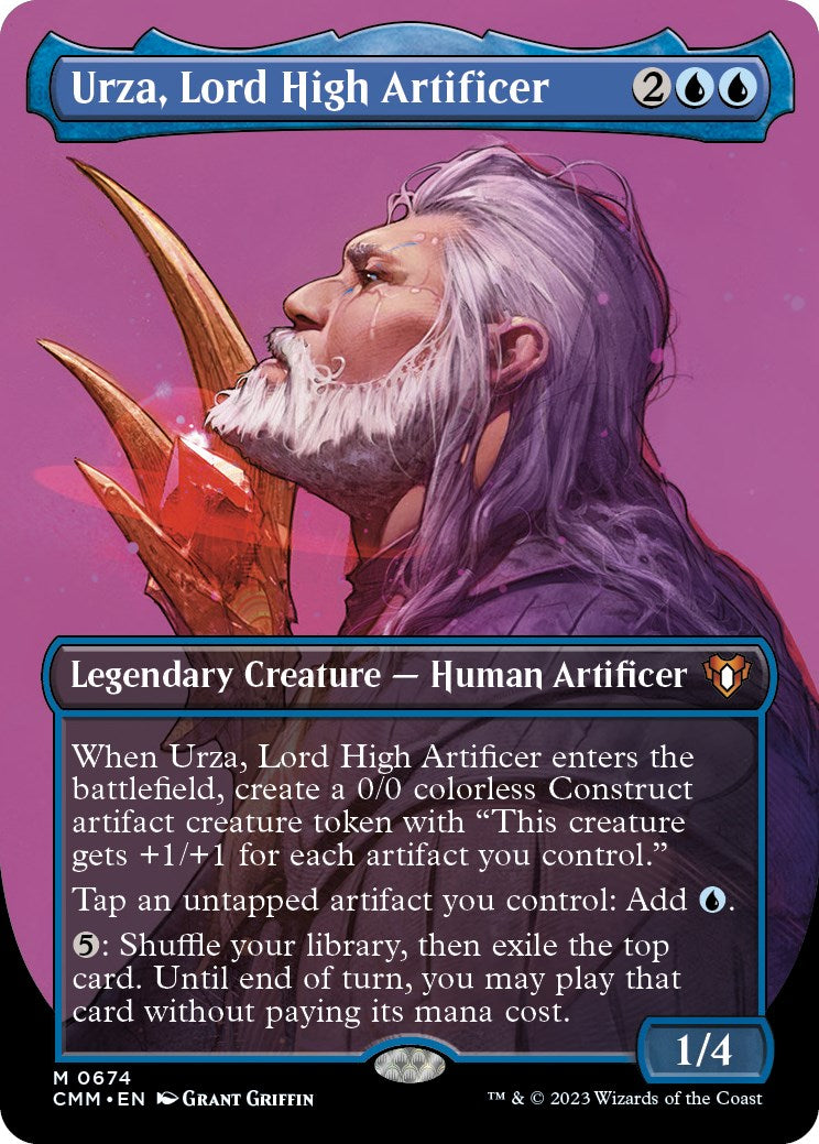 Urza, Lord High Artificer (Borderless Profile) [Commander Masters] | GrognardGamesBatavia