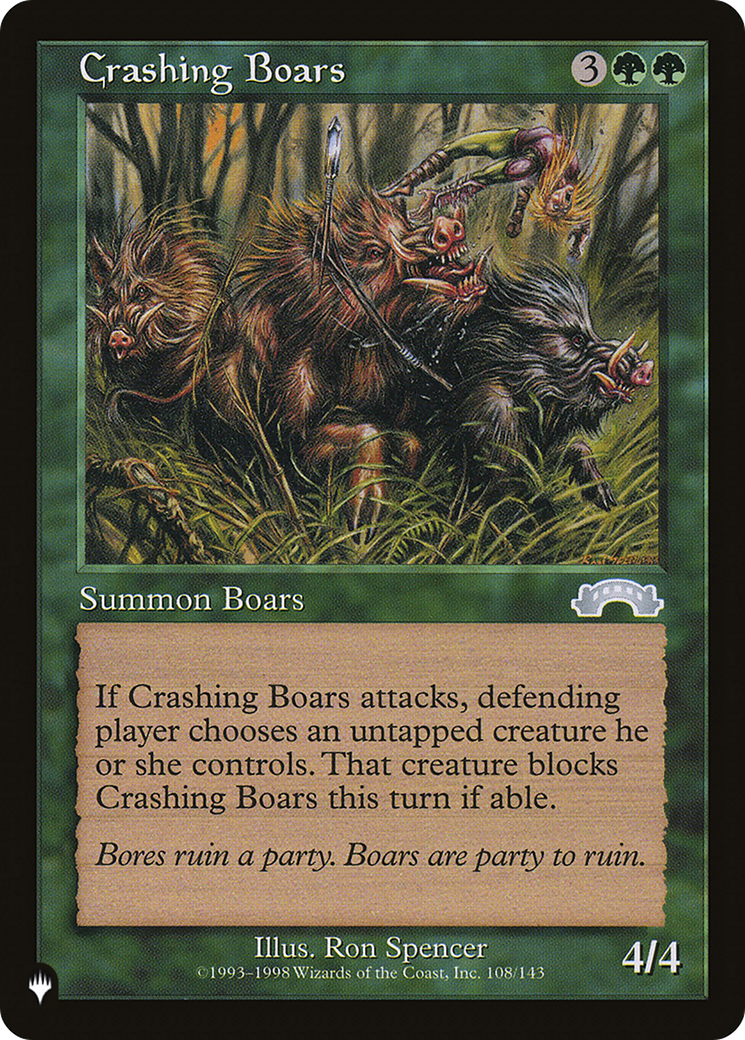 Crashing Boars [The List Reprints] | GrognardGamesBatavia