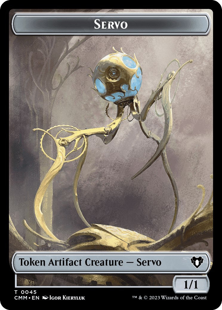 Servo // Thrull Double-Sided Token [Commander Masters Tokens] | GrognardGamesBatavia