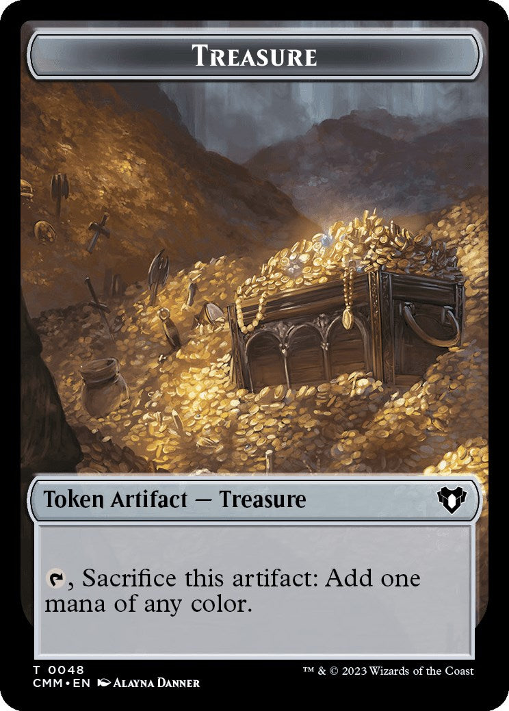 Treasure // Construct (0042) Double-Sided Token [Commander Masters Tokens] | GrognardGamesBatavia