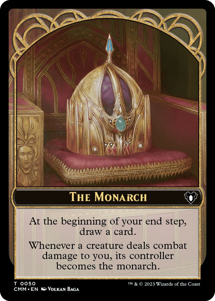 The Monarch // Elf Druid Double-Sided Token [Commander Masters Tokens] | GrognardGamesBatavia