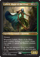 Lathril, Blade of the Elves (Foil Etched) [Media Promos] | GrognardGamesBatavia