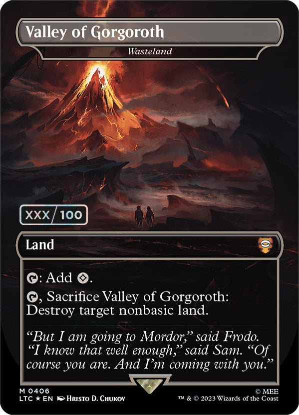 Valley of Gorgoroth - Wasteland (Serialized) [The Lord of the Rings: Tales of Middle-Earth Commander] | GrognardGamesBatavia