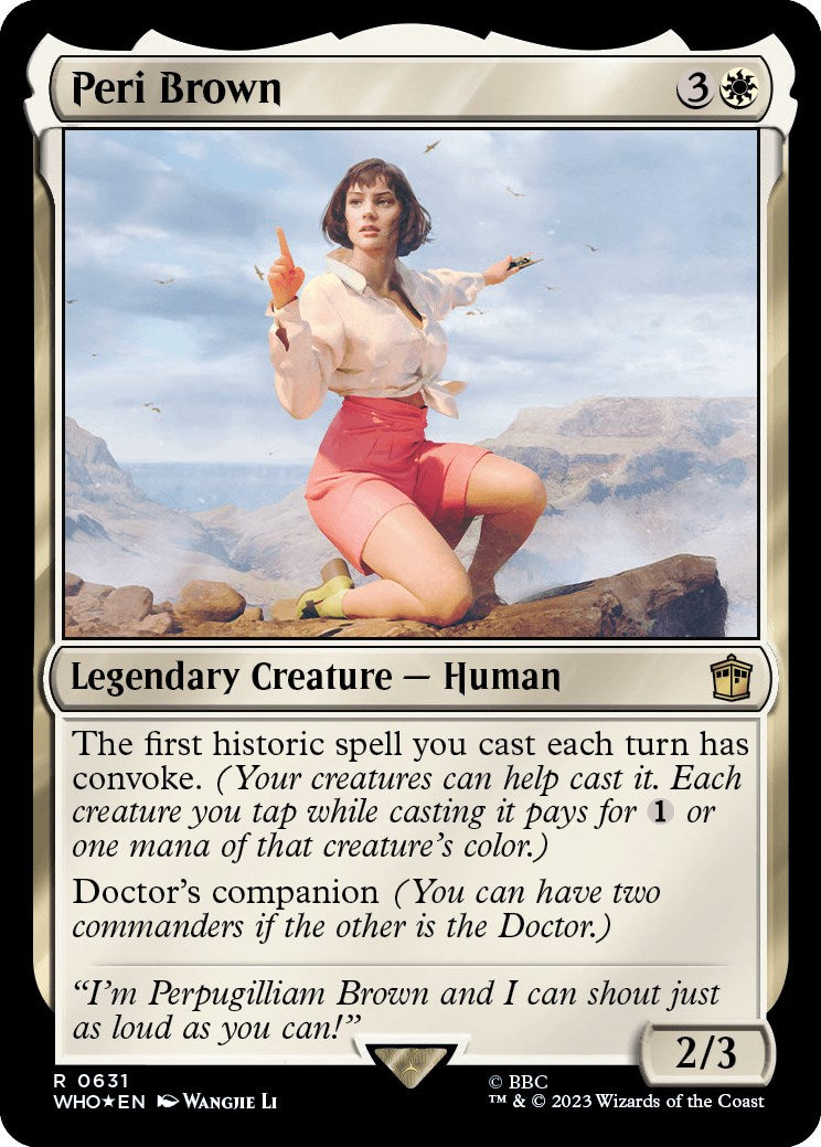 Peri Brown (Surge Foil) [Doctor Who] | GrognardGamesBatavia