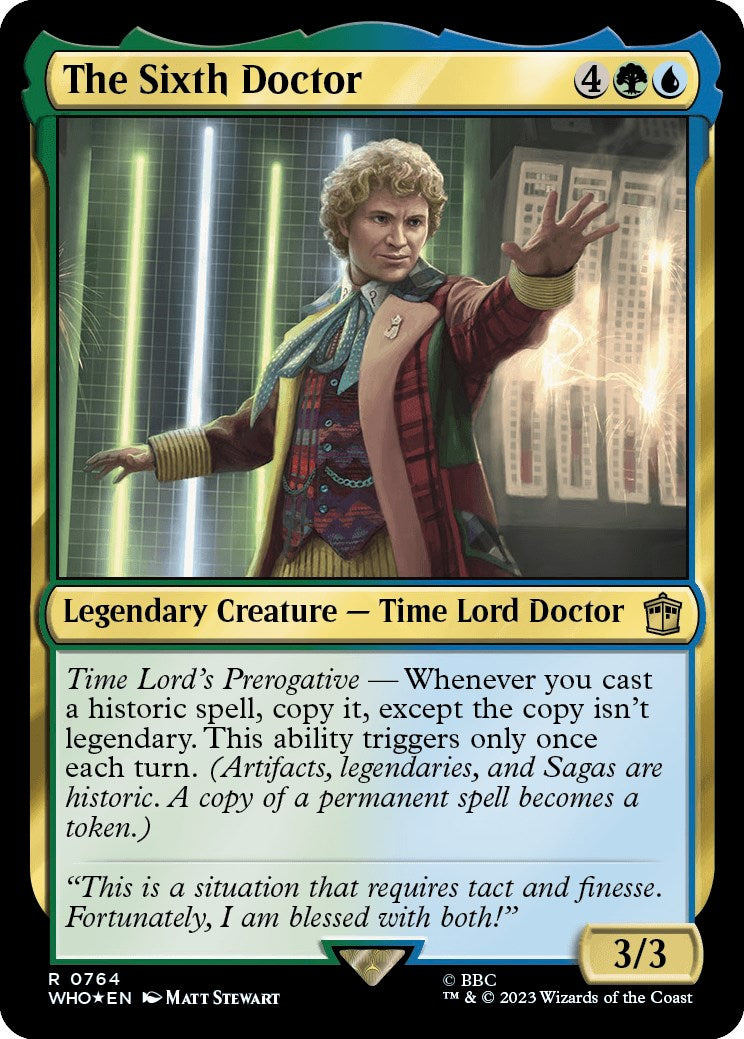 The Sixth Doctor (Surge Foil) [Doctor Who] | GrognardGamesBatavia