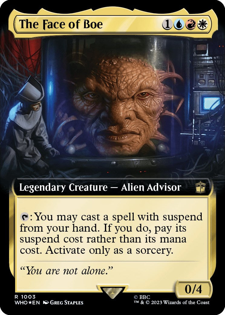 The Face of Boe (Extended Art) (Surge Foil) [Doctor Who] | GrognardGamesBatavia