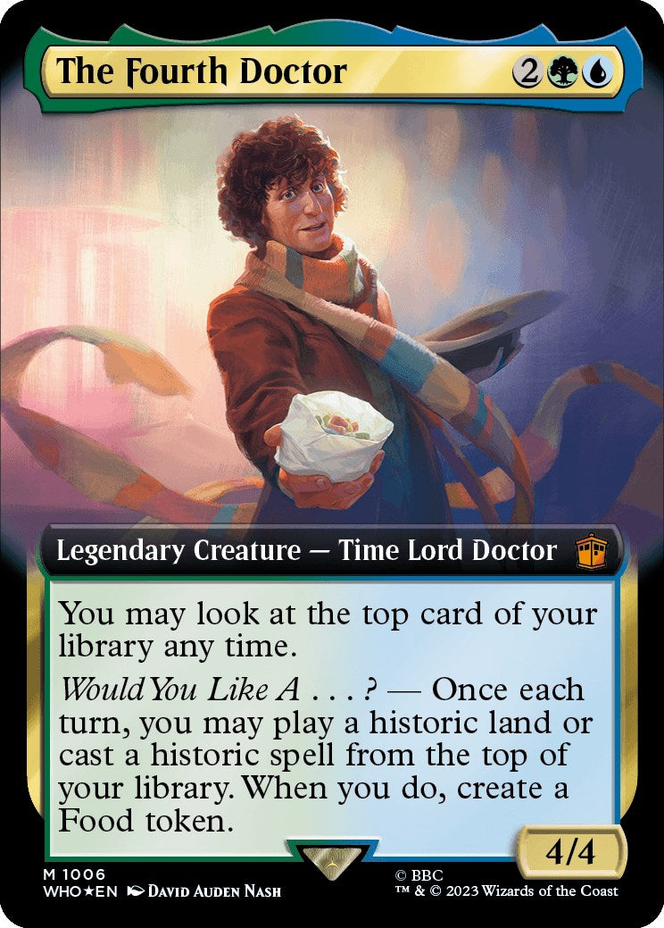 The Fourth Doctor (Extended Art) (Surge Foil) [Doctor Who] | GrognardGamesBatavia