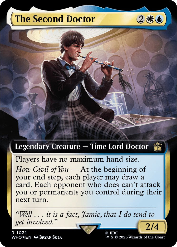 The Second Doctor (Extended Art) (Surge Foil) [Doctor Who] | GrognardGamesBatavia