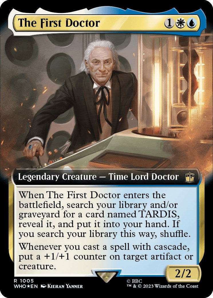 The First Doctor (Extended Art) (Surge Foil) [Doctor Who] | GrognardGamesBatavia