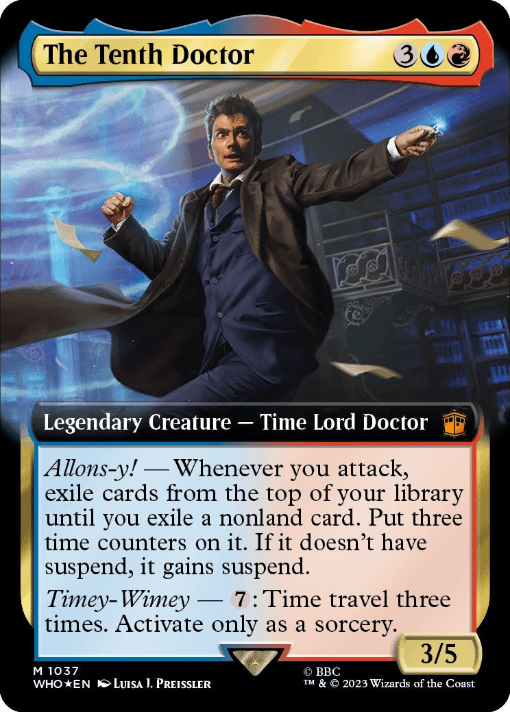 The Tenth Doctor (Extended Art) (Surge Foil) [Doctor Who] | GrognardGamesBatavia