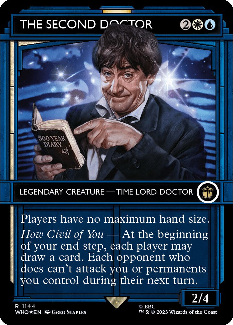 The Second Doctor (Showcase) (Surge Foil) [Doctor Who] | GrognardGamesBatavia