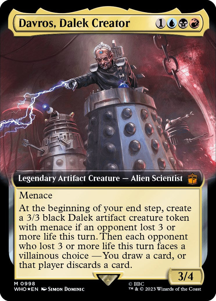 Davros, Dalek Creator (Extended Art) (Surge Foil) [Doctor Who] | GrognardGamesBatavia