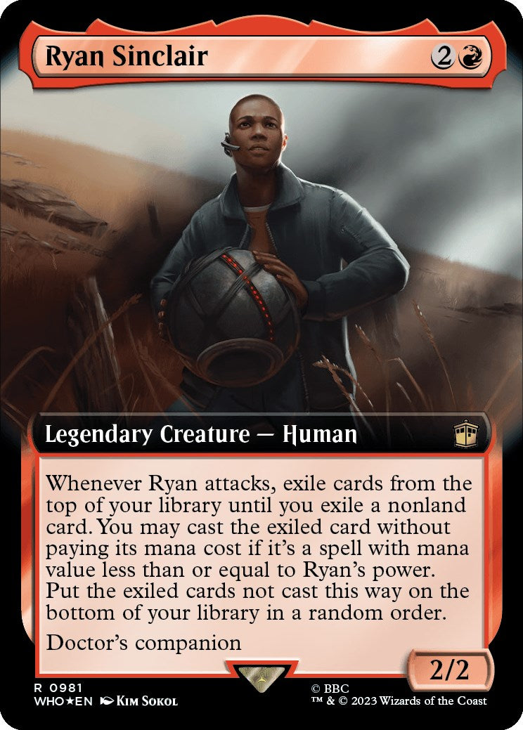 Ryan Sinclair (Extended Art) (Surge Foil) [Doctor Who] | GrognardGamesBatavia