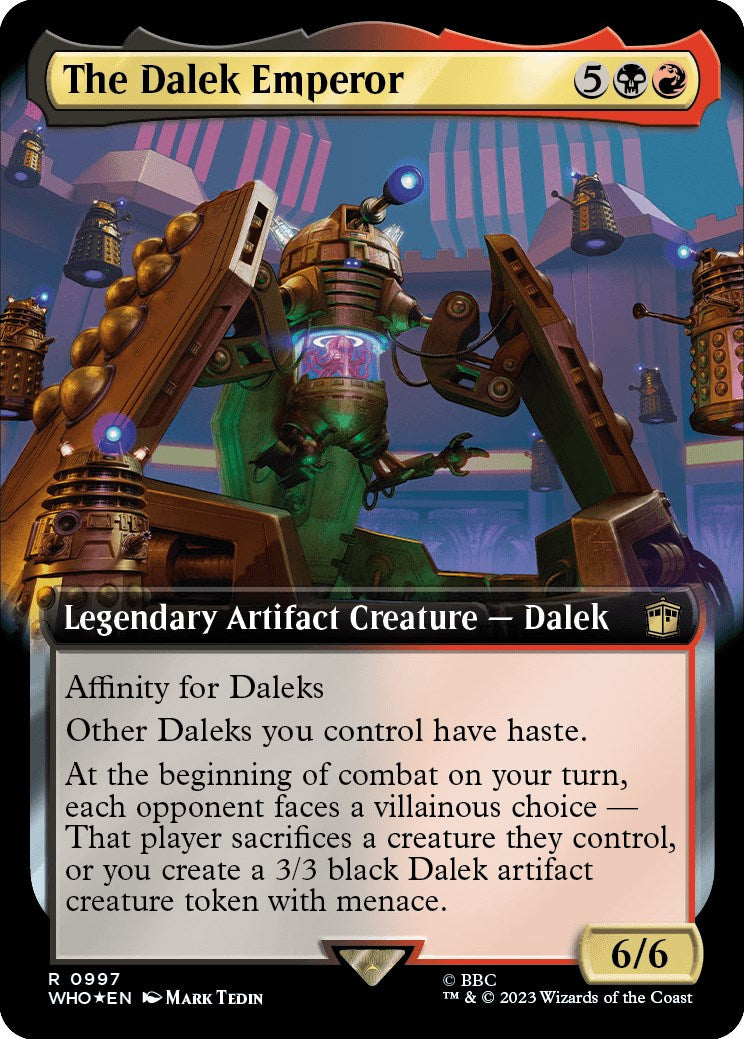 The Dalek Emperor (Extended Art) (Surge Foil) [Doctor Who] | GrognardGamesBatavia