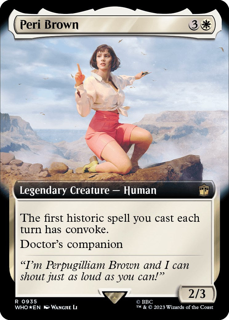 Peri Brown (Extended Art) (Surge Foil) [Doctor Who] | GrognardGamesBatavia