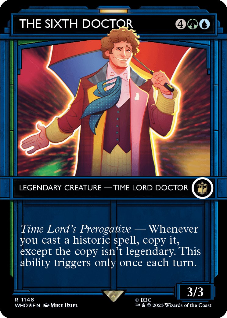 The Sixth Doctor (Showcase) (Surge Foil) [Doctor Who] | GrognardGamesBatavia