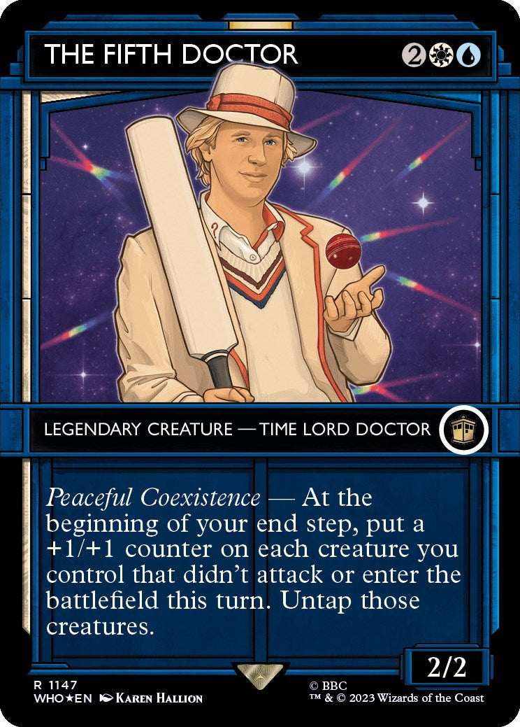 The Fifth Doctor (Showcase) (Surge Foil) [Doctor Who] | GrognardGamesBatavia