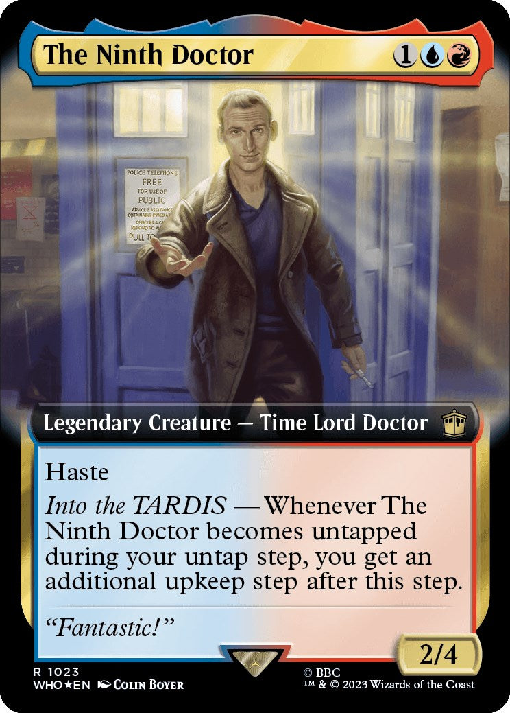 The Ninth Doctor (Extended Art) (Surge Foil) [Doctor Who] | GrognardGamesBatavia