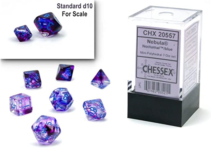 CHX20557 Mini Dice Nebula Nocturnal/Blue | GrognardGamesBatavia