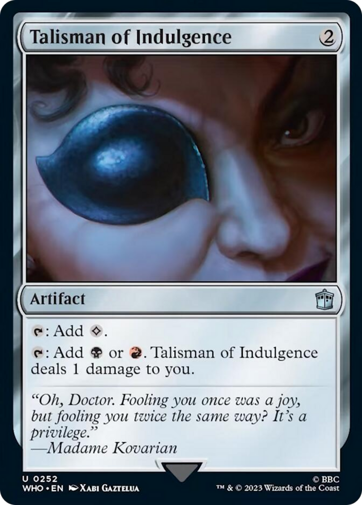 Talisman of Indulgence [Doctor Who] | GrognardGamesBatavia